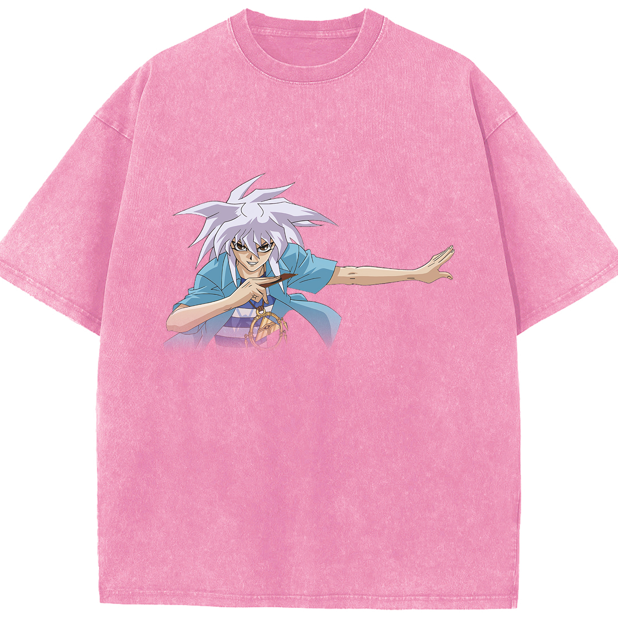 （画像用） 遊☆戯☆王 Yu-Gi-Oh! 綿100% ヴィンテージ風 半袖Tシャツ（フロントプリント）